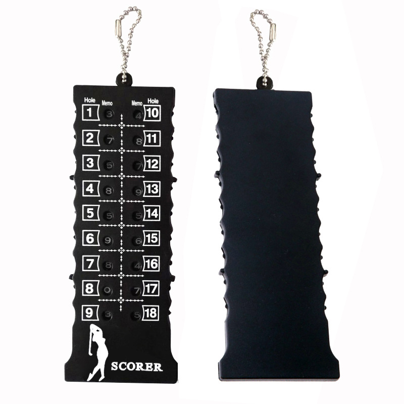 Factory Direct Golf 18-hole strip scoring board golf counter scoring device with bead curtain portable