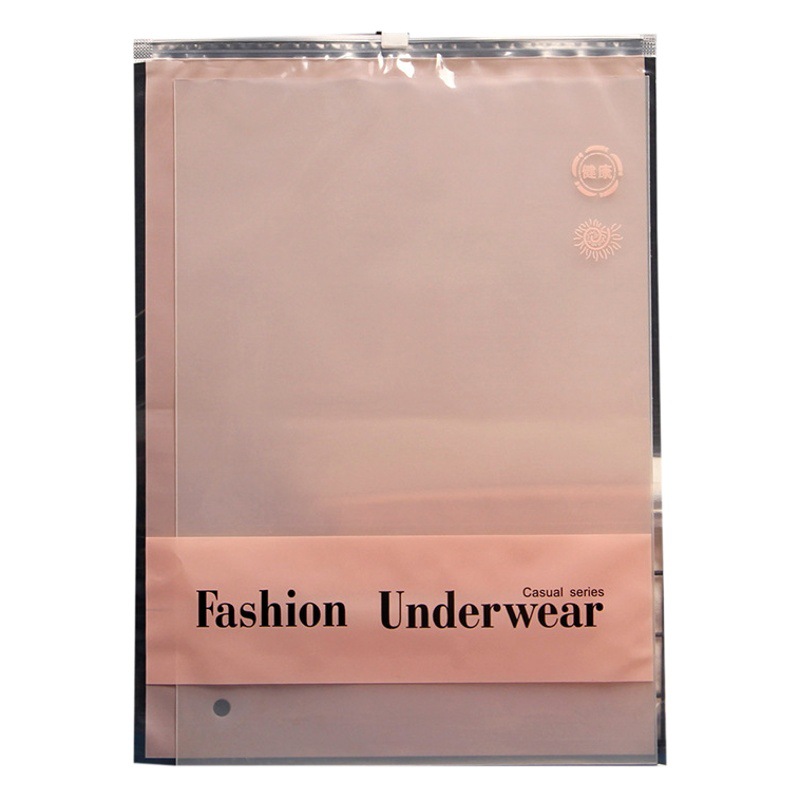PE leggings packaging bag for men and women thermal underwear Shirt pants zipper bag pajamas scarf T-shirt transparent bag