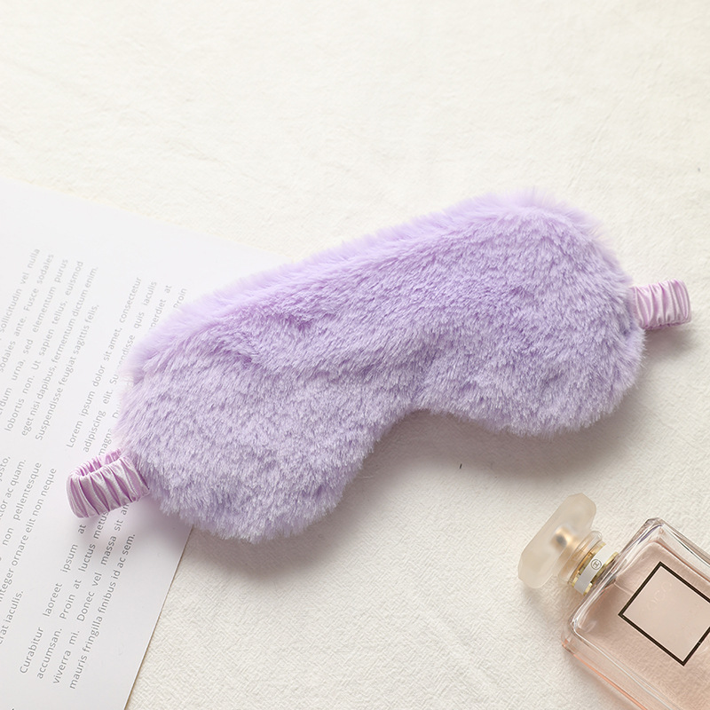 Picture of Rabbit Fur Blackout Sleep Eye Mask, Breathable, Skin-Friendly Plush Eye Mask, Autumn and Winter Ice Pack Style, Cute Home Eye Mask Wholesale