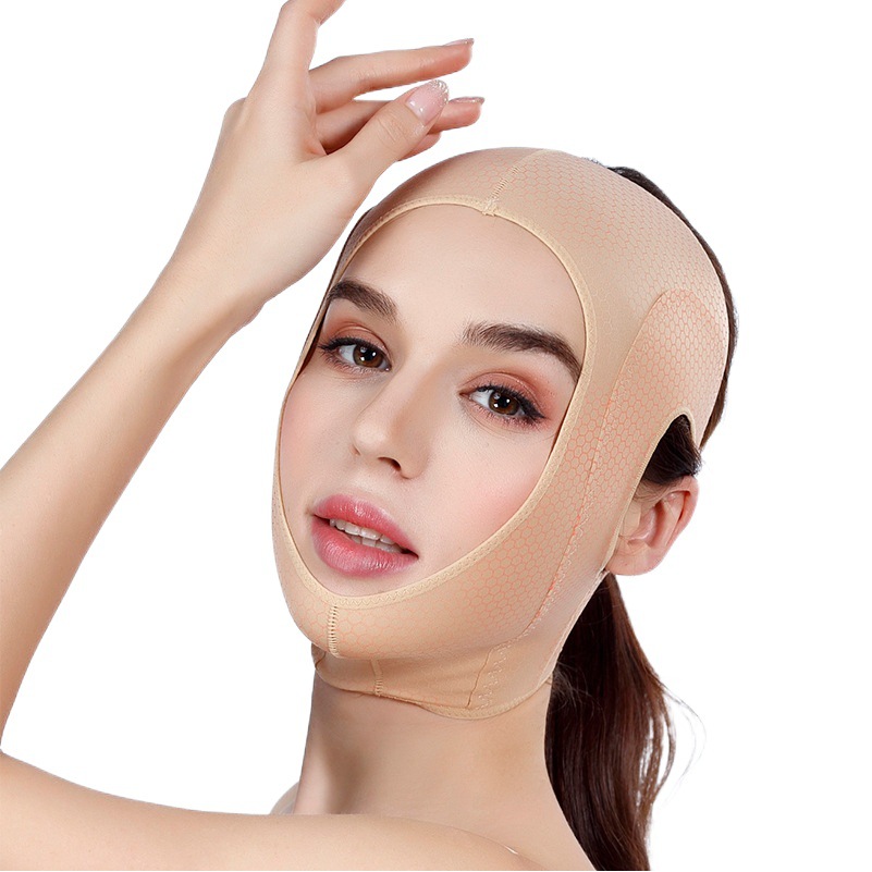Picture of Face Sculpting Face Slimming Bandage V Face Artifact Home Facial Lifting Nasolabial Fold Tightening Sleep Shaping Mask Postoperative Bandage