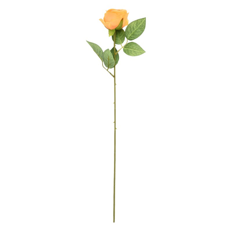 Single rose flower simulation artificial flower wedding home Valentine's Day decoration handmade flower simulation flower wholesale