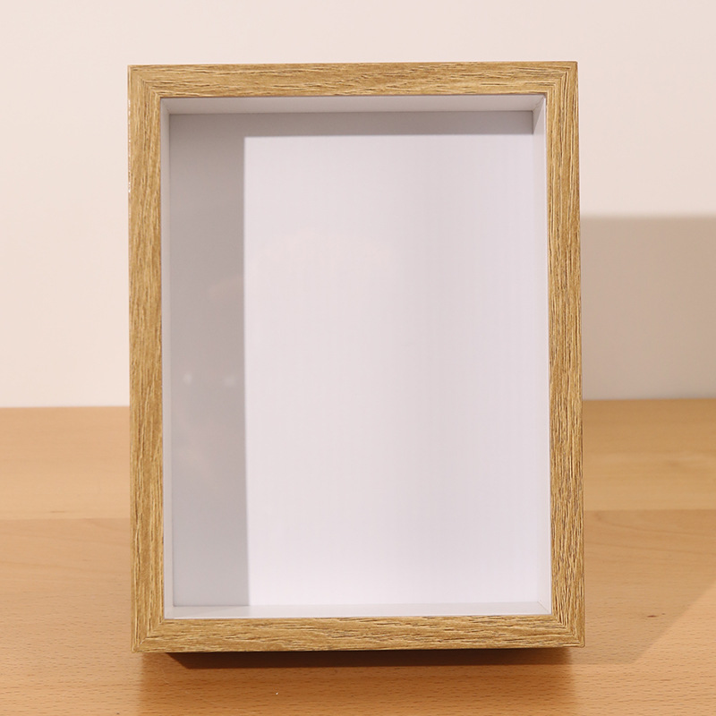 Picture of Hollow Three-Dimensional Photo Frame 6inch Photo Frame Wholesale Wooden Picture Frame Handmade DIY Dried Flower Photo Frame A4 Wall Hanging Photo Frame Table