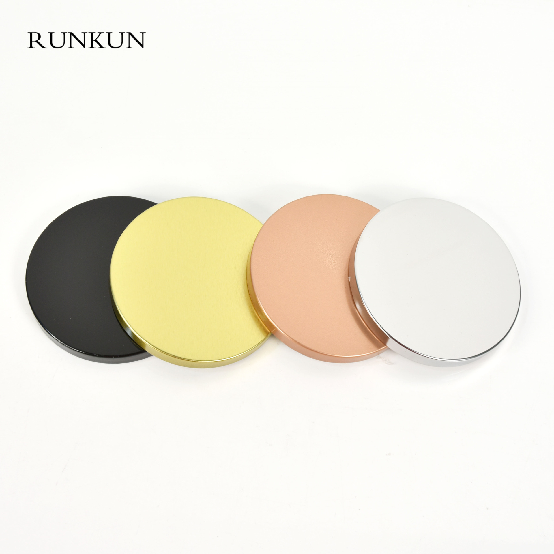 SOURCE Factory wholesale silicone candle cup lid iron lid glossy matte surface 70 80 90 caliber optional