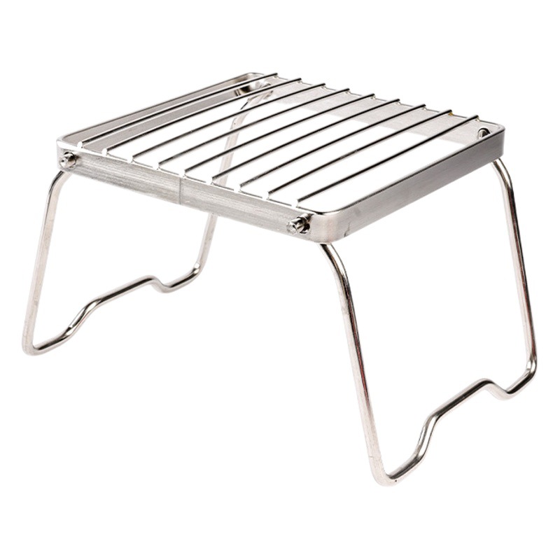 Outdoor stainless steel stove bracket portable folding grill pot rack small size mini gas stove bracket