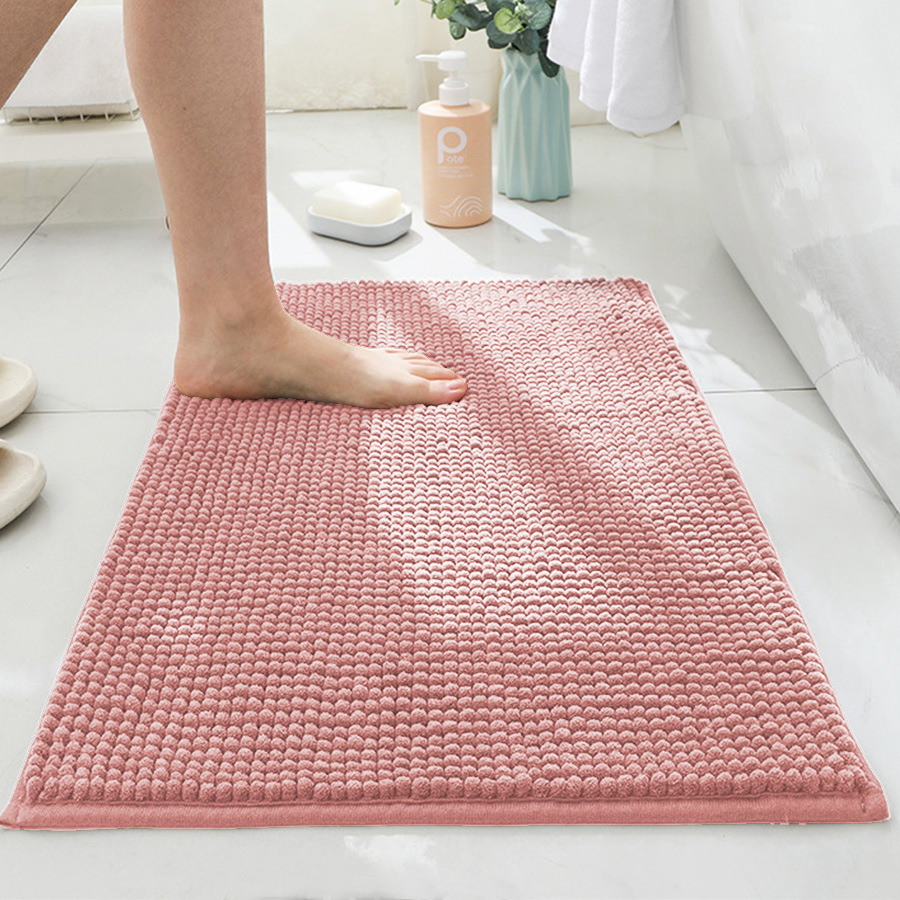Picture of Special Short Plush Solid Color Chenille Floor Mat Cross-border Four Seasons Household Plain Soft Foot Pad Absorbent Non-slip Carpet