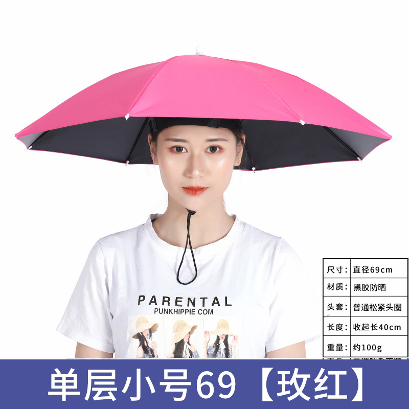 Picture of Large wholesale double-layer wind-resistant sturdy umbrella cap large folding dual-use sturdy sunshade umbrella custom advertising