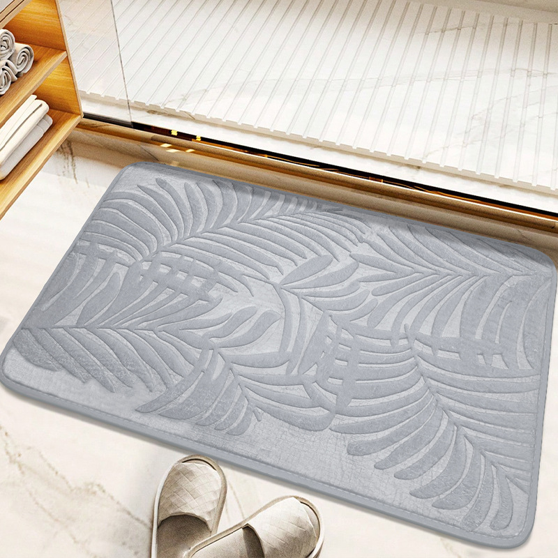 Picture of Cross-border e-commerce memory cotton toilet floor mat bathroom absorbent non-slip mat living room bedroom kitchen home carpet