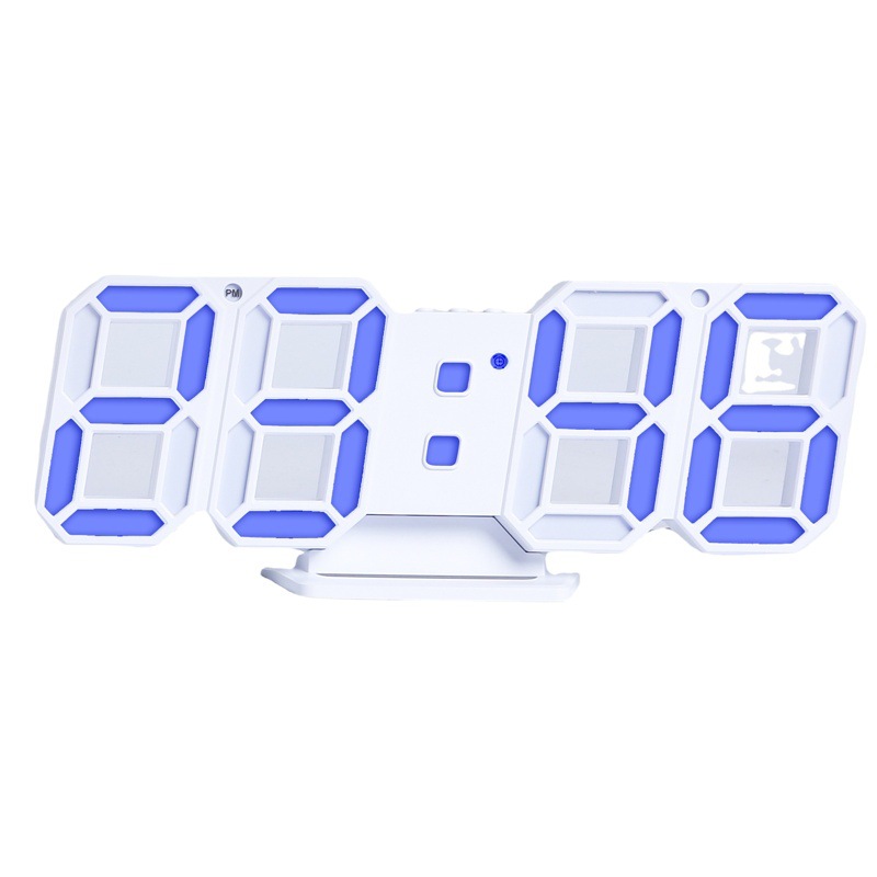 Supply Korean creative 3D clock LED digital clock plug-in wall stereo clock simple fashion clock