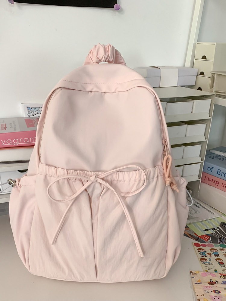 Picture of Korean Style Women's Fashionable All-match Backpack Nylon New Travel Outdoor Backpack Lightweight Student Commuter Schoolbag