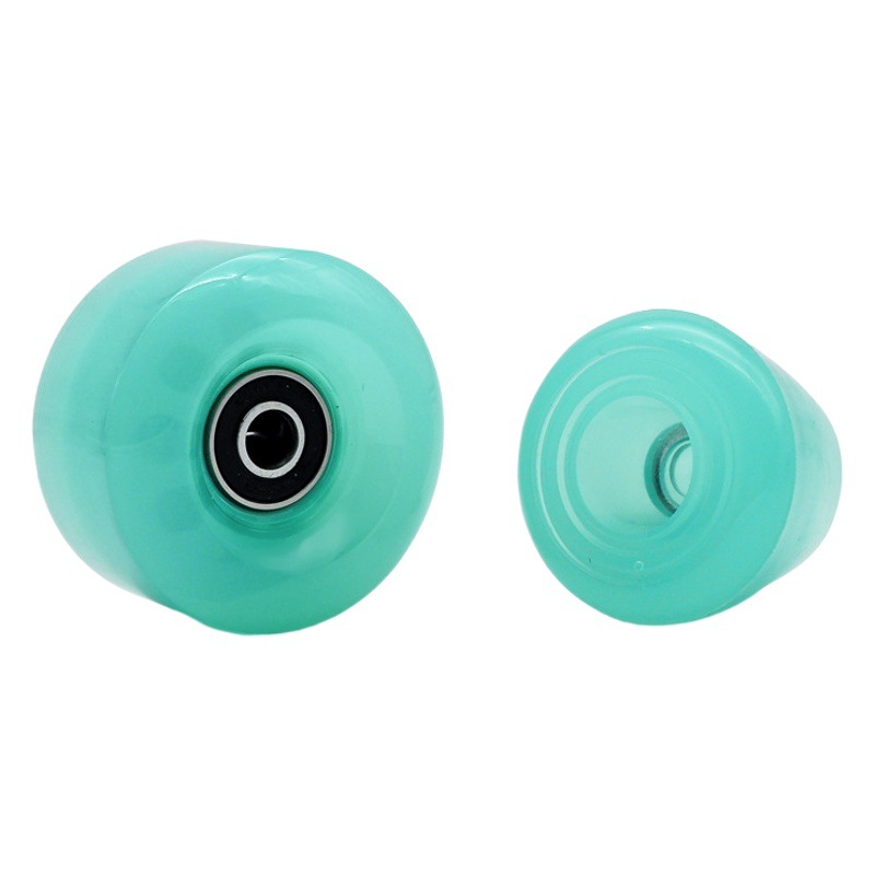 In stock double-row roller skates four-wheel roller skates translucent jelly wheel non-flashing wheel high elastic PU non-luminous wheel
