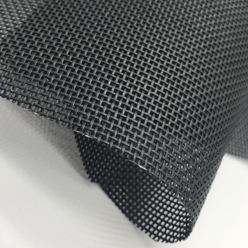 Picture of Spot color 1*1 Teslin mesh cloth Black 2*1 Beach mesh grid PVC beach chair pet bed fabric