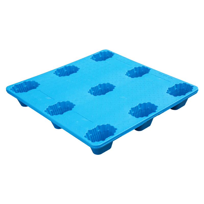 Picture of Daoyuan Blue Plastic Flat Floor Pallet Pallet Pallet Pallet Thickeneded Plastic Pallet Pallet Pallet Base Packaging