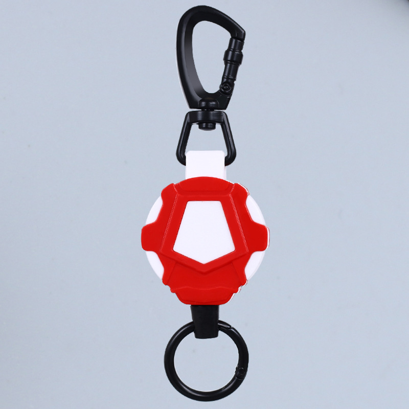 Picture of Autumn Rain Easy Pull Telescopic Buckle Wire Rope High Rebound Telescopic Keychain Hanging Ring Anti-lost Anti-theft Buckle Metal Quick Loading Ring
