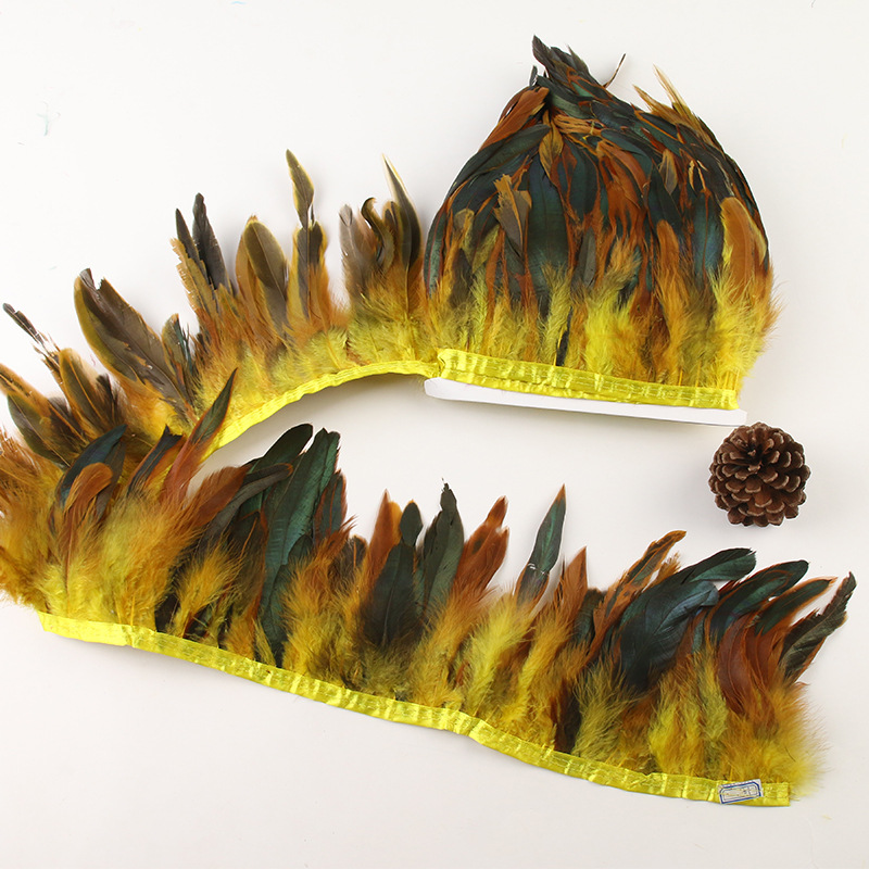 Picture of Factory wholesale diy feather hair green purple swimming cloth feather jewelry crafts decoration accessories clothing accessories