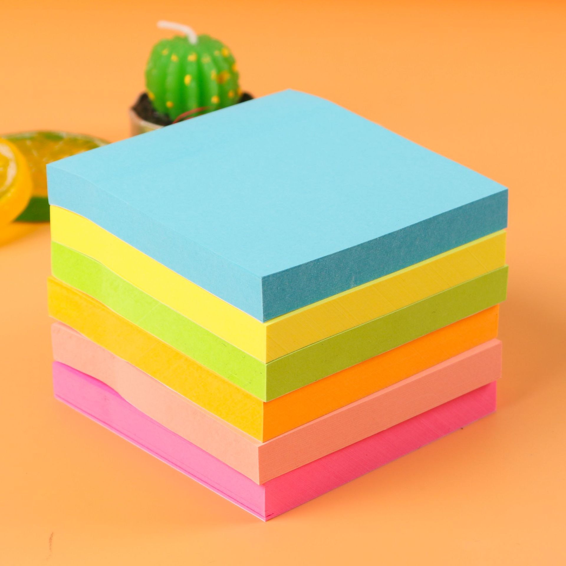 N Times Sticky Notes Simple Student Memo Paper Tearable Fluorescent Multi-Color Note Paper Set Memo Pad Wholesale Planner