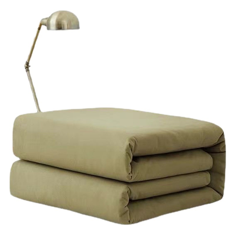 Picture of Military Green Quilt Genuine Hot Melt Quilt Interior Styling Quilt Civil Disaster Relief Quilt School Dormitory Military Training Quilt