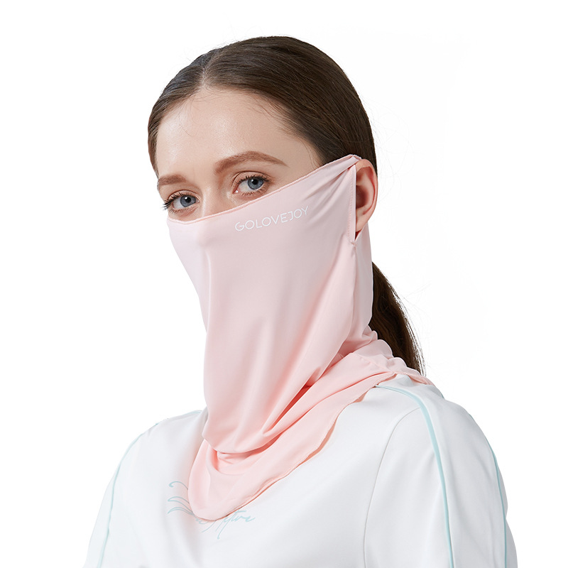 Picture of Summer Outdoor Riding Sunscreen Mask Women's Neck Protection Sunshade Anti-ultraviolet Ice Silk Cold Ear Hanging Mask XTJ27
