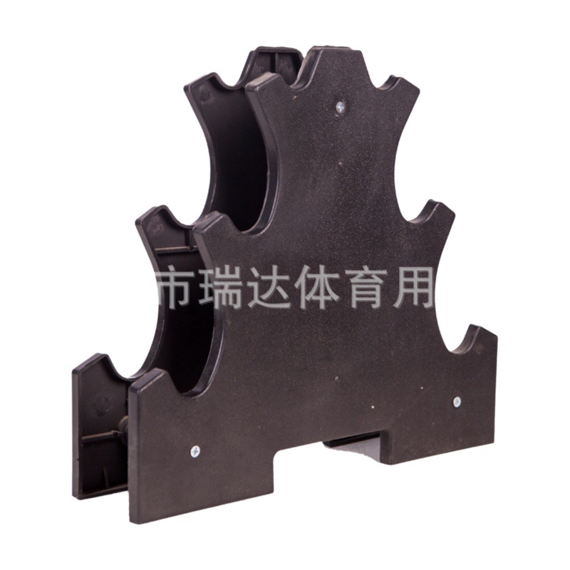Manufacturers sell dip dumbbell plating dumbbell plastic A- type dumbbell rack with 6 ABS dumbbell rack on both sides