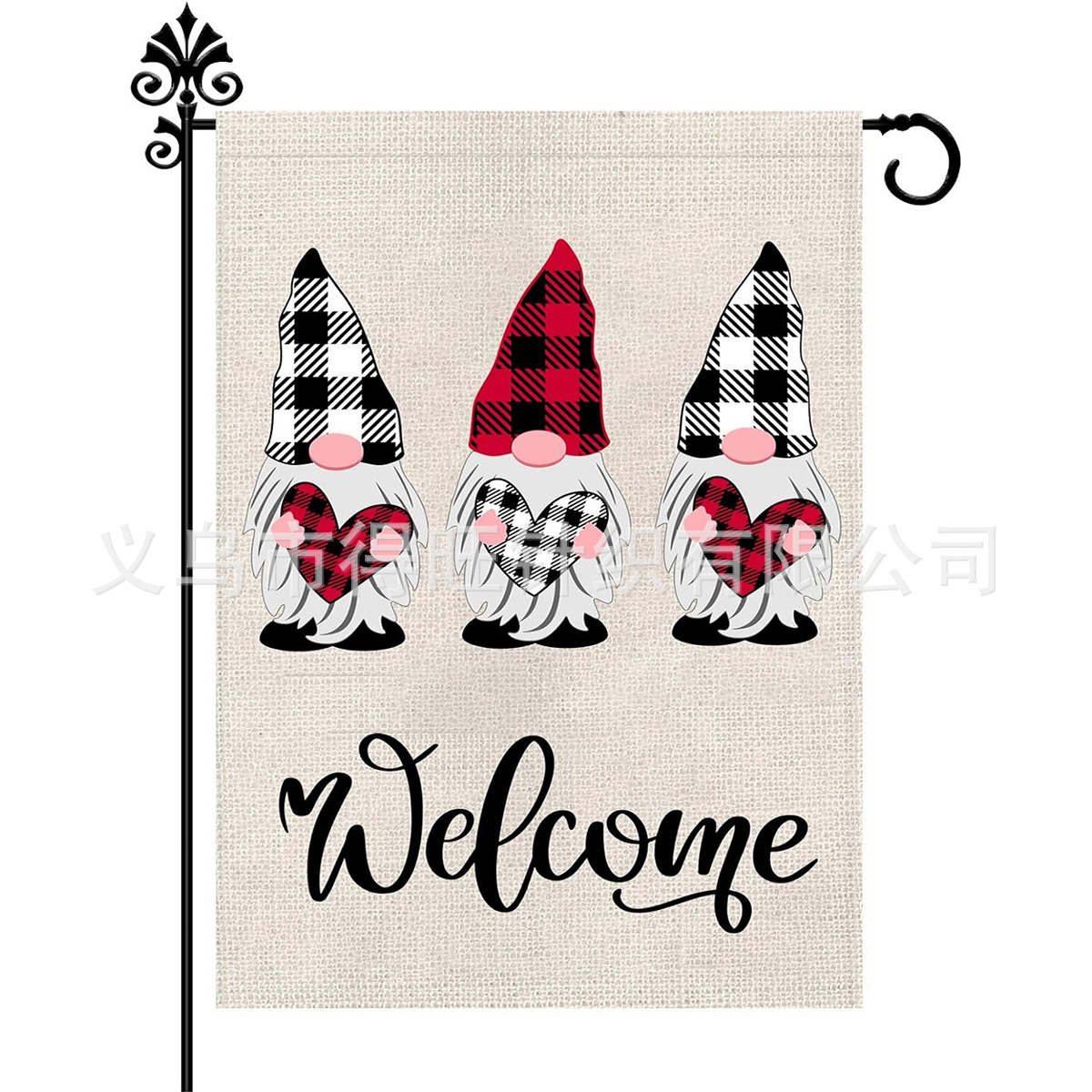 Picture of 2024 Foreign Trade Amazon New Valentine's Day Garden Flag Festival Flag Double-sided Flag Love Car Garden Flag