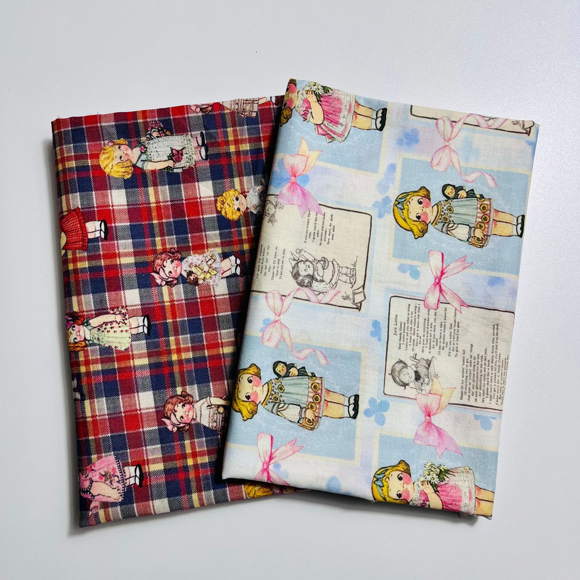 Cotton 60-Count Digital Printed Fabric Cartoon Tomato Soup Doll Bags Home Clothes Dress Shirt Fabric