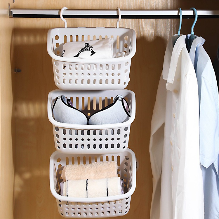 Hanging Storage Basket Bath Basket Kitchen Toilet Storage Rack Bathroom Hanging Basket Bath Basket Storage Basket Wall Hanging Storage Basket