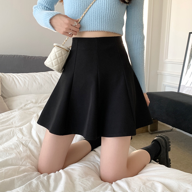 Picture of Hot Girls Pure Desire Umbrella Skirt Skirt Women's Design Sense Niche Umbrella Skirt Pleated High Waist A- Line Slim Super Hot Short Skirt