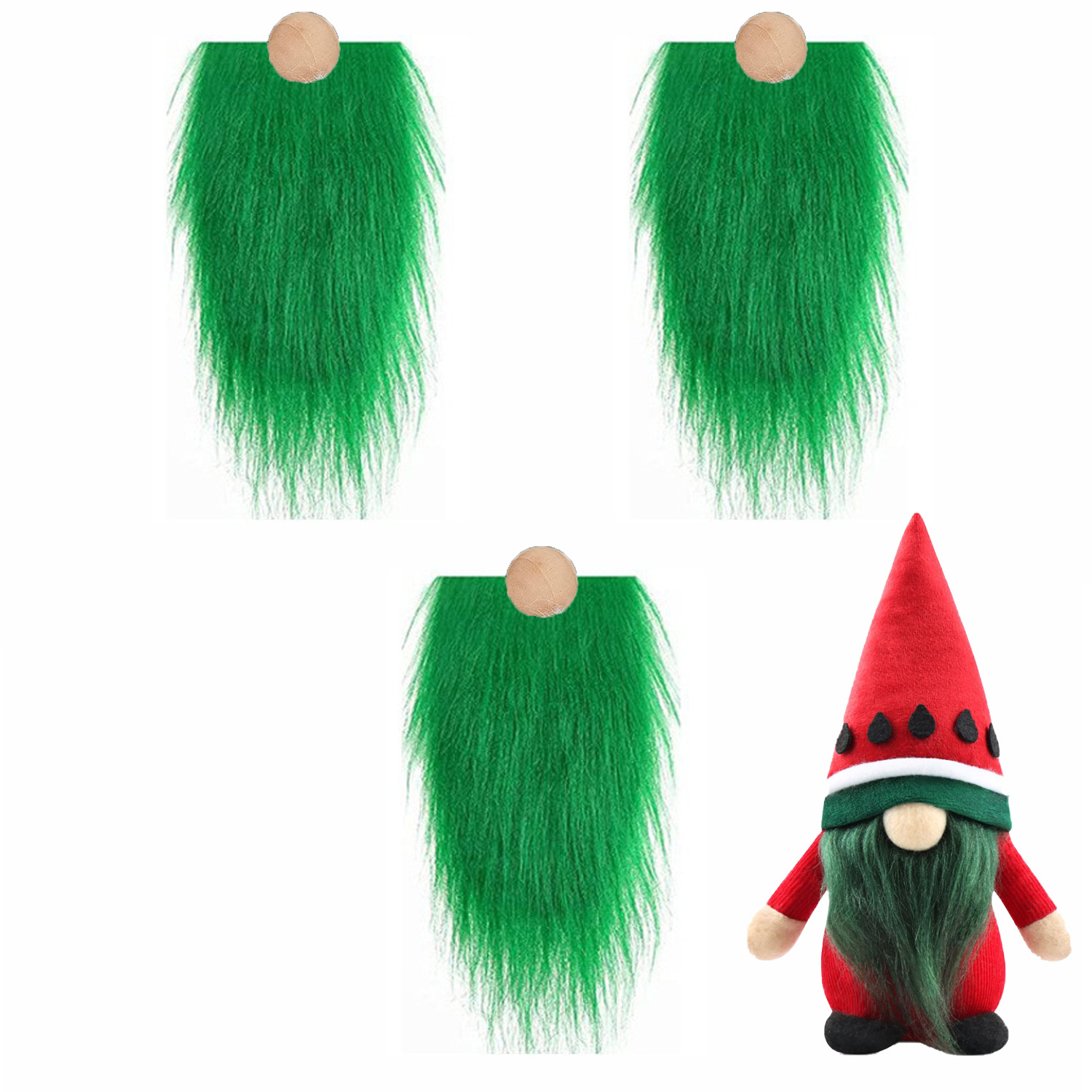 Picture of Cross-Border Gnome Dwarf Beard Artificial Hair Beard Easter Christmas Decoration Handmade DIY Accessories Lace