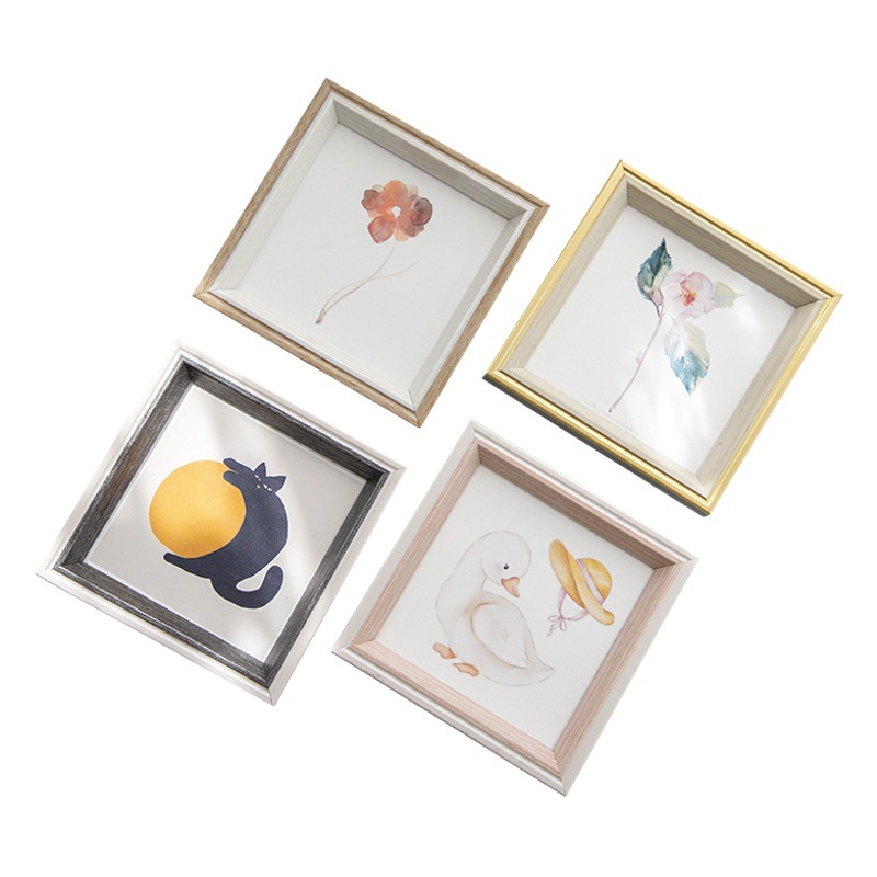Simple ins photo frame square photo frame 6 inch A4 plus wash-free photo frame wall photo album frame