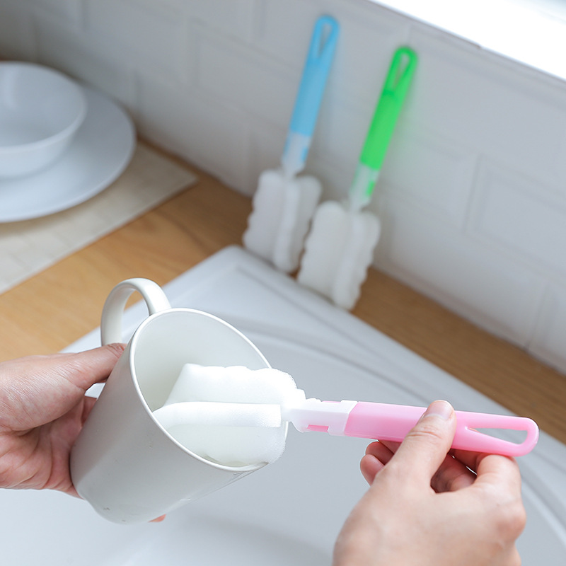 Picture of T Colorful Thickened and Lengthened Removable Cup Brush Plastic Hand-free Strong Long Handle Stain Brush Cup Brush