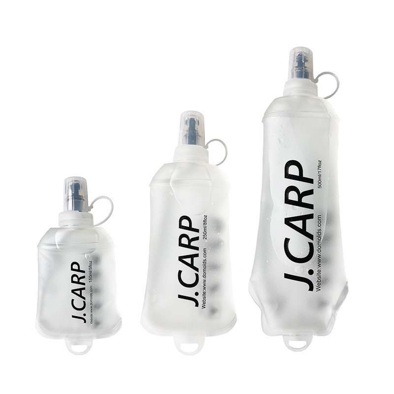 J.CARP Outdoor Sports Cycling Mountaineering Kettle Marathon Running Soft Water Bottle BPA Free Collapsible Water Bag