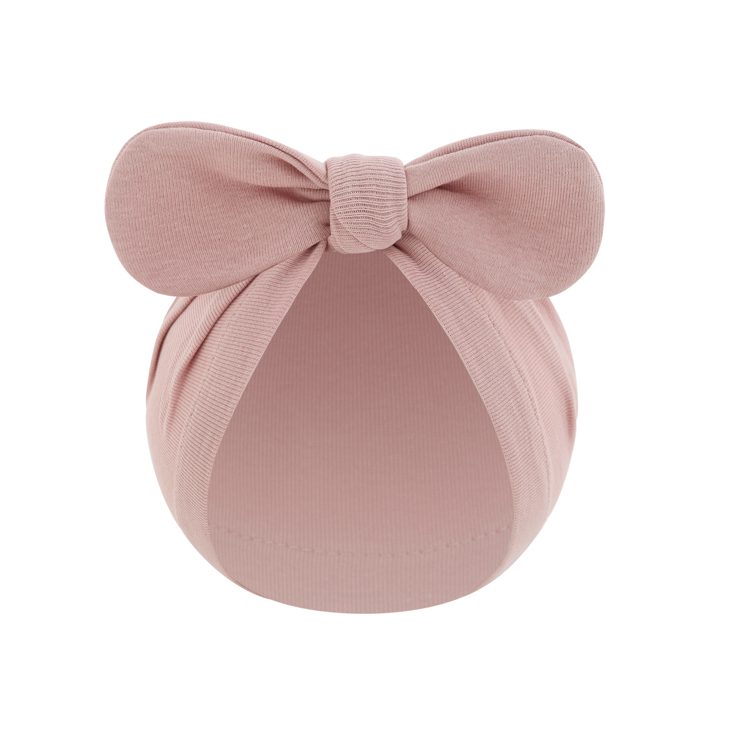 Picture of New children's solid color turtle cap baby Indian cap baby ball knotted cap ins Europe and America wholesale rabbit ear cap