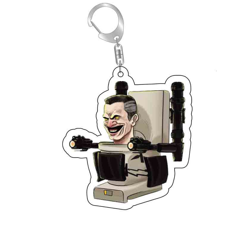 Picture of Cross-border new toilet man keychain skibidi toilet monitor Man TV man creative killer pendant batch