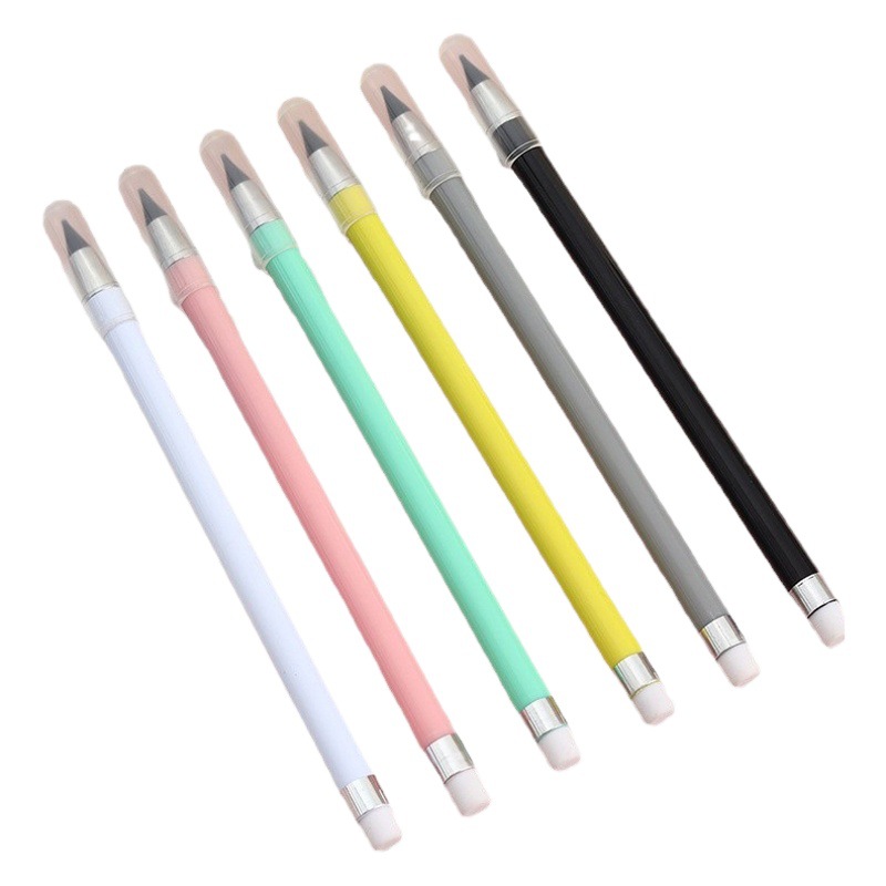 New eternal pencil black technology can never finish writing macaron color without cutting, not easy to break, erasable pencil wholesale