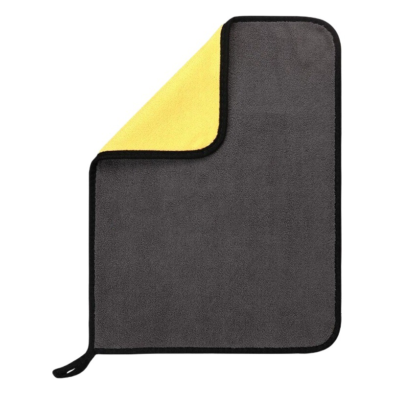 Double-sided coral fleece car wash towel absorbent thickened car cleaning cloth fiber lint-free interior car towel