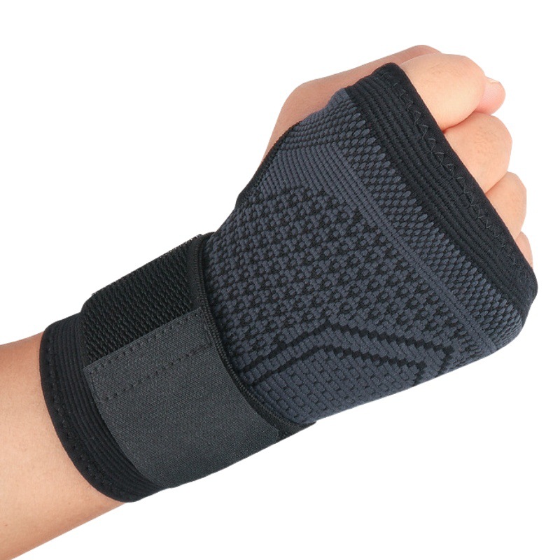 Half finger sports gloves knitted compression elbow pads men and women basketball fitness non-slip breathable wicking protection Palm elbow
