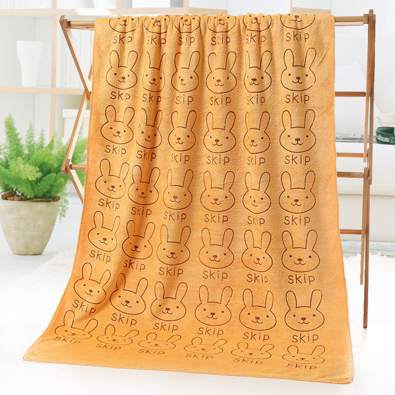 Picture of Microfiber thickened beach towel absorbent quick-drying adult large bath towel printed cartoon children's swimming bath towel wholesale