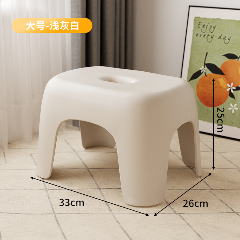 Picture of Household Plastic Small Stool Simple Style Thickened Coffee Table Small Stool Shoe Changing Stool Sofa Stool Bathroom Low Stool Chair