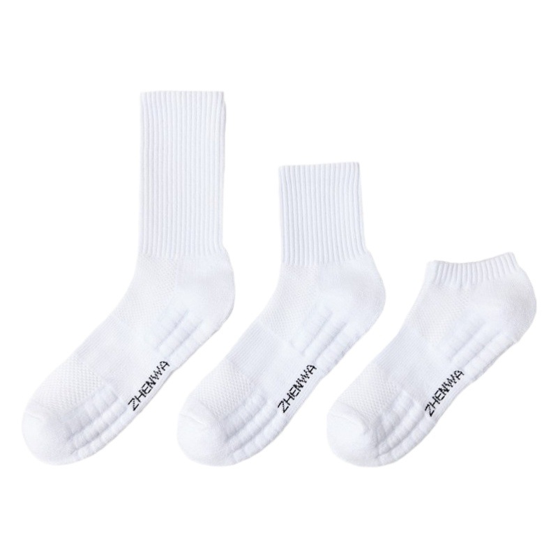 Towel bottom socks men's autumn and winter sweat-absorbent deodorant men's socks mid-calf length socks thickened stockings Sports Basketball cotton socks wholesale