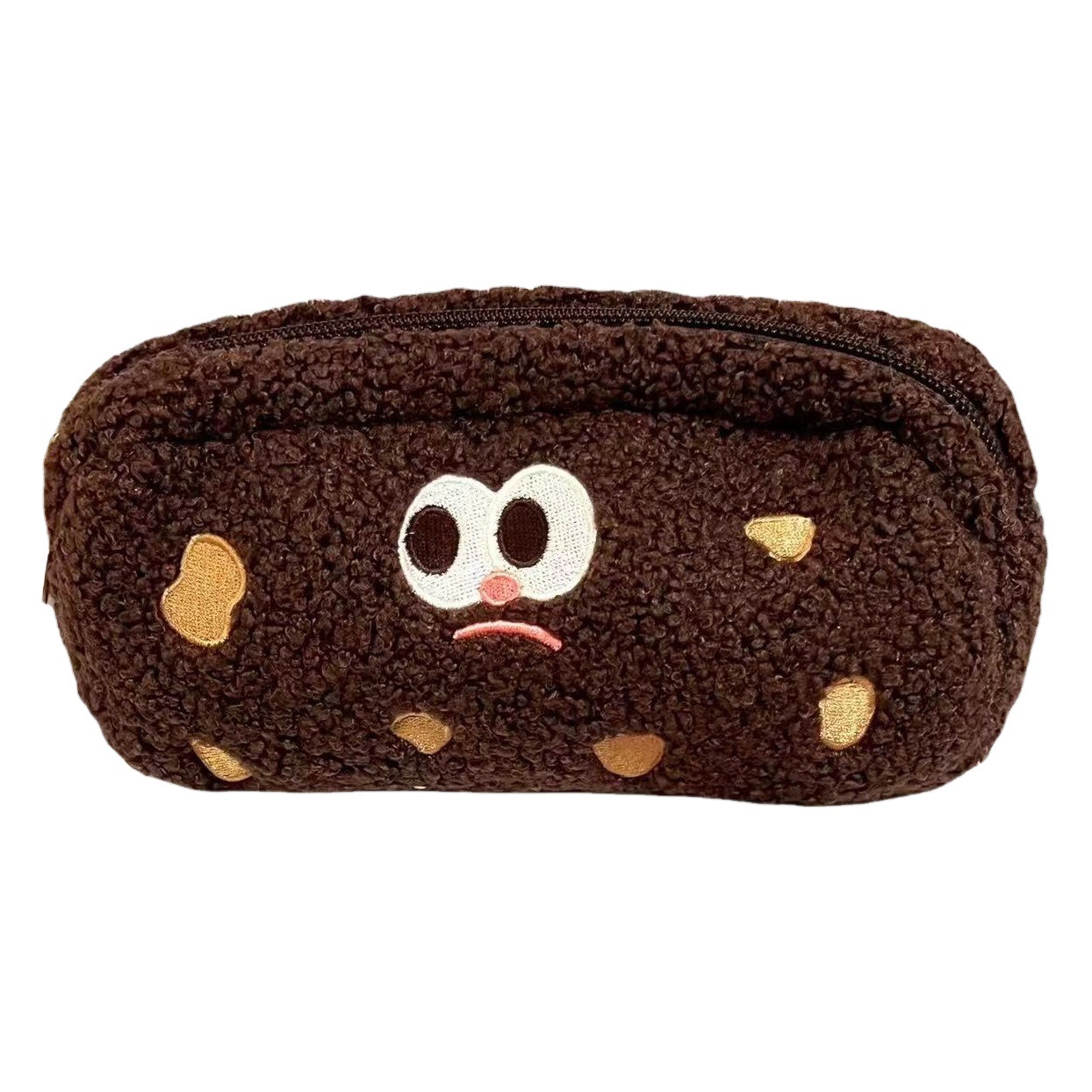 Cookie Biscuit Pencil Case Junior High School Students Plush Stationery Box ins Japanese Style Large Capacity 2023 New Style Women's Japanese Style