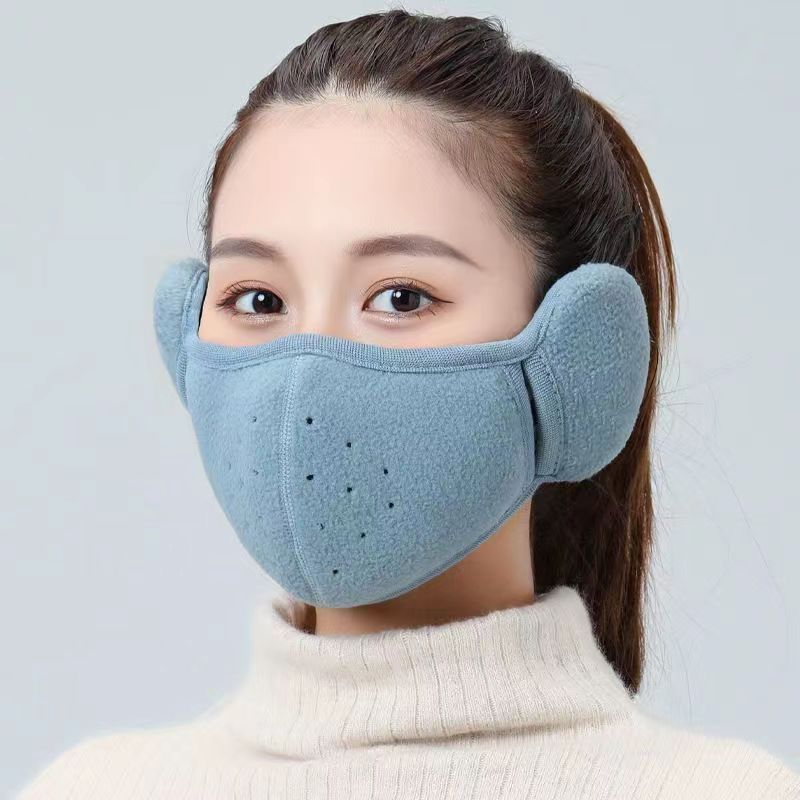 Picture of Warm mask autumn and winter thickened ear protection face cold-proof men and women three-dimensional washable riding windproof mask breathable hole