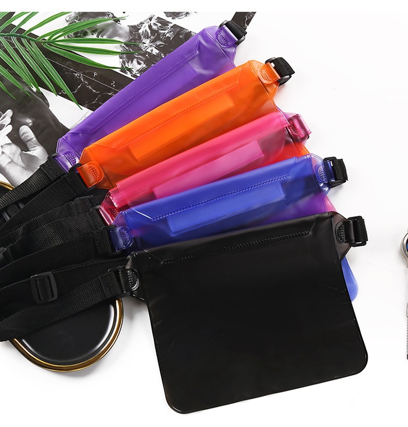 Picture of Swimming Waterproof Bag Large Waterproof Waist Bag Mobile Phone Camera Waterproof Bag Portable Storage Transparent Bag Mobile Phone Waterproof Bag