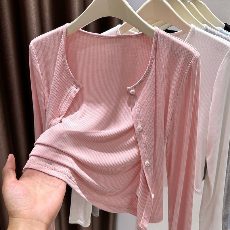 Picture of Thin Cardigan Women's Summer New Arrival Slip Skirt Sunscreen Ice Silk Shawl Blouse Modal Knitted Small Coat