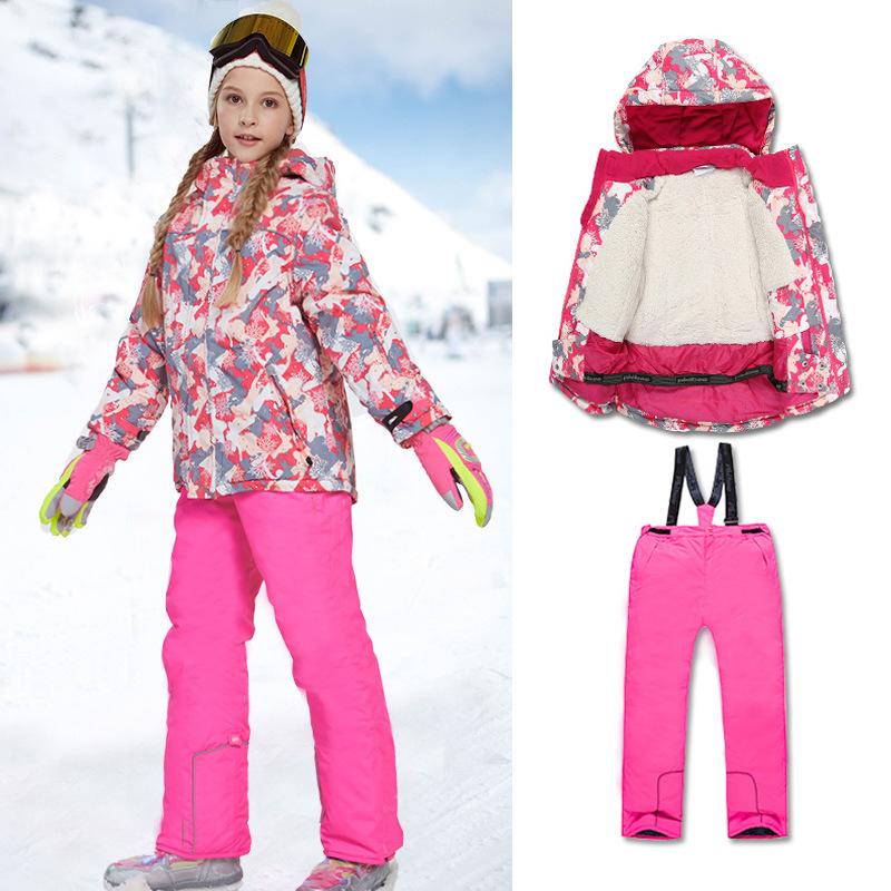 Picture of Cross-border e-commerce Phoebe Elephant Children's Ski Suit Warm Jacket Outdoor Thickened Waterproof for Boys and Girls