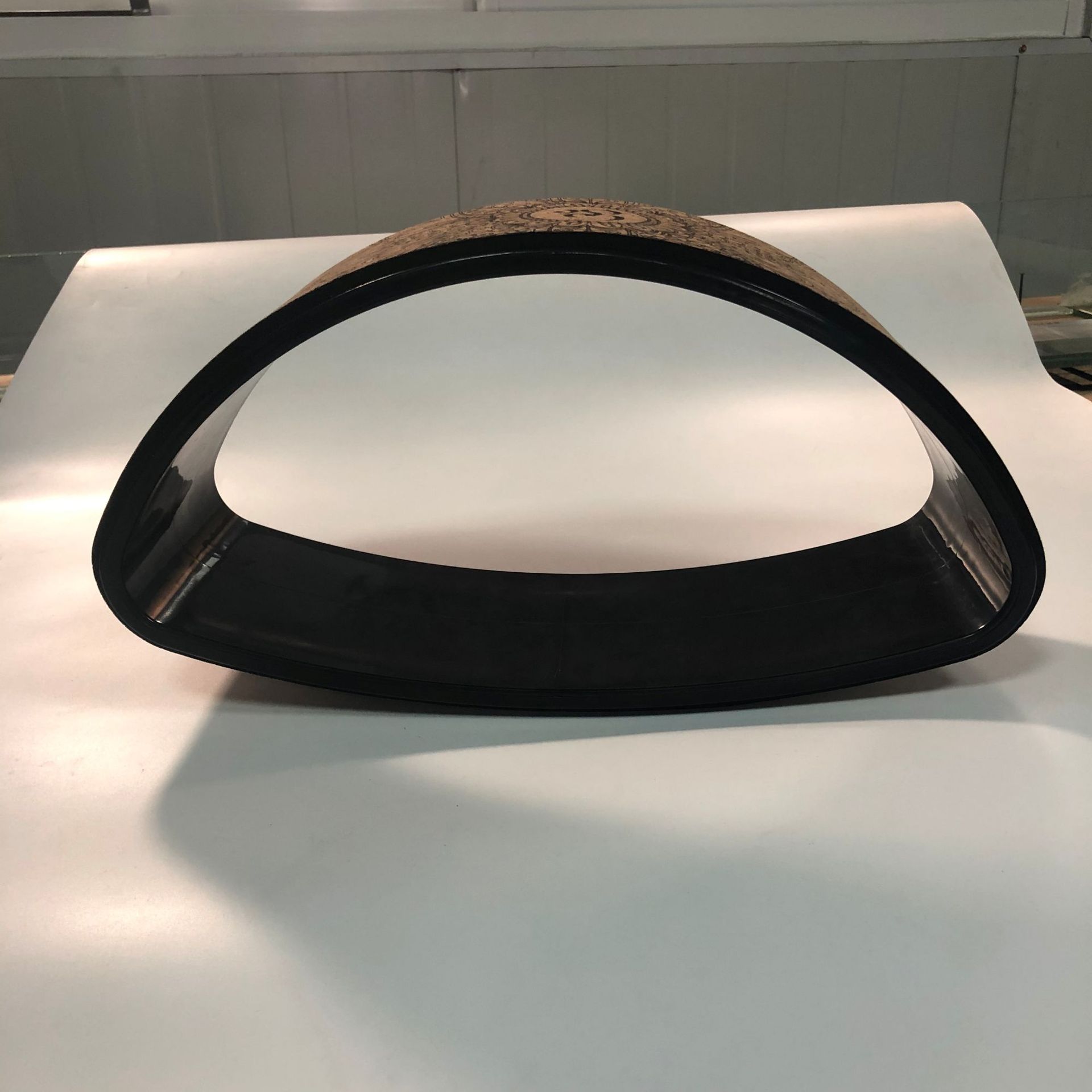 Picture of Cork Yoga Wheel Backbend Equipment Printed Yoga Circle Material for Pregnant Women Parent-Child Assisted Backbend Parent-Child Yoga