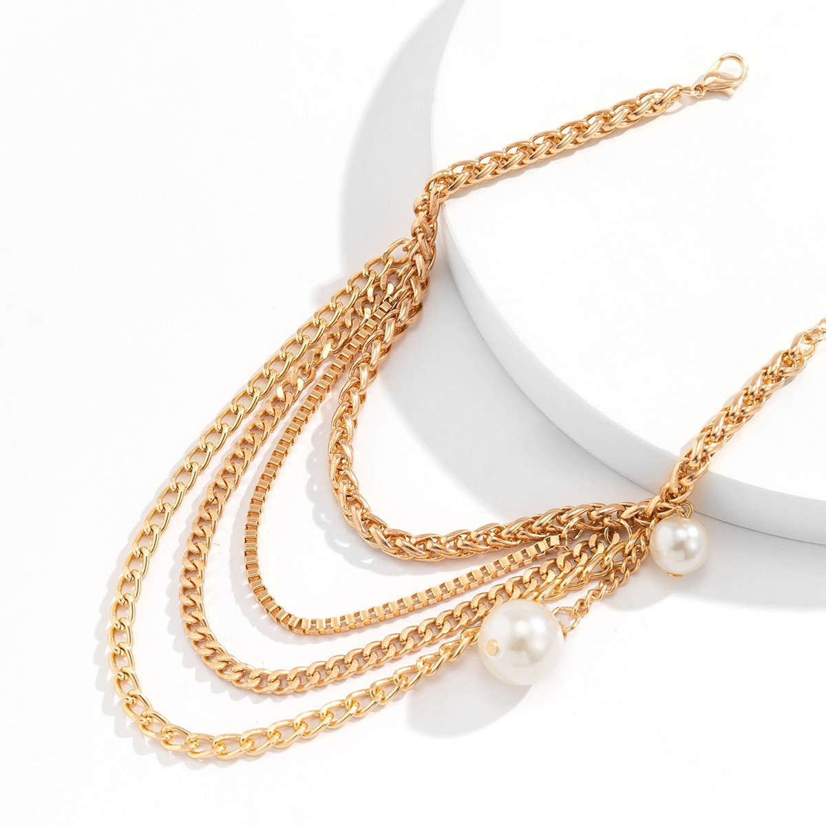 Picture of Cross-border Hot Selling Multi-layer Tassel Hip-hop Foot Chain Women's European and American Exaggerated Personality Geometric Metal Chain Shoe Chain Accessories
