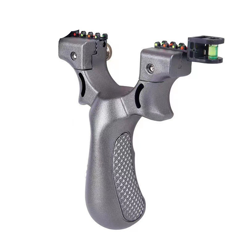Picture of Laser aiming 98K slingshot level infrared aiming resin 98k fast pressure elastic flat rubber band fiber aiming slingshot