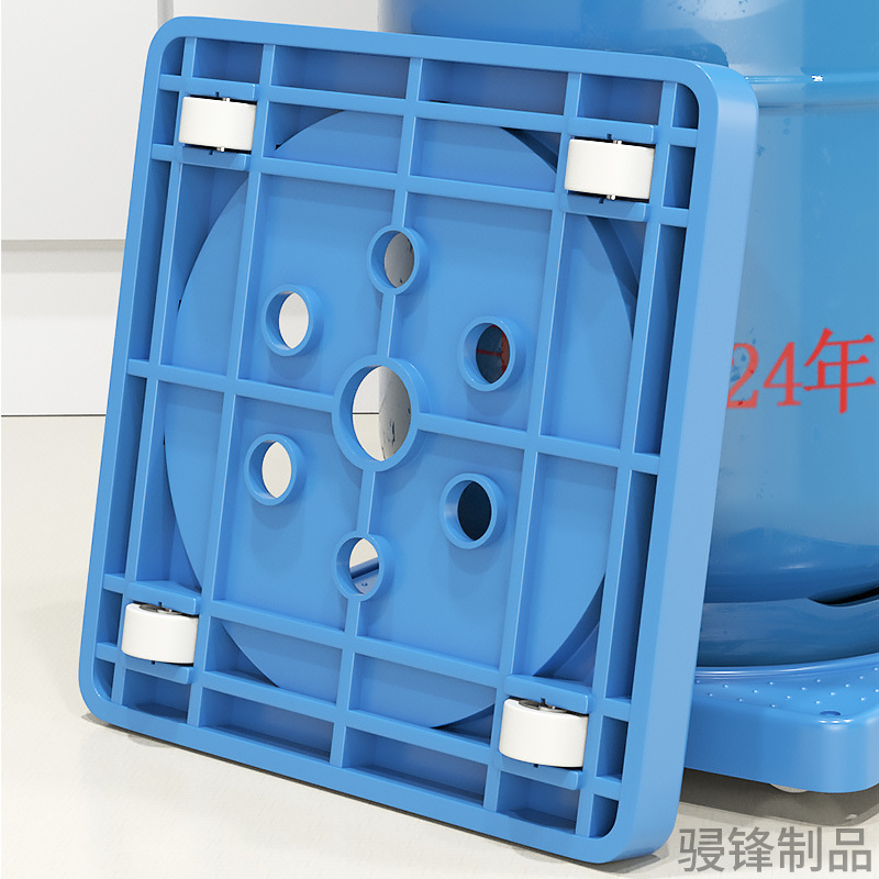 Picture of Gas Bottle Universal Wheel Base Tray Bracket Liquefaction Bottle Kitchen Cabinet Gas Tank Flower Pot Bracket Storage Rack Removable