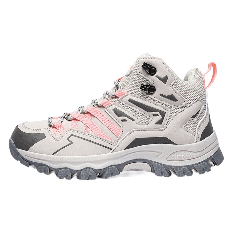 Foreign Trade Multi-Color 2025 New Casual High-Top Outdoor Shoes Hiking Shoes Men and Women Same Style Hiking Shoes Couples Casual Shoes