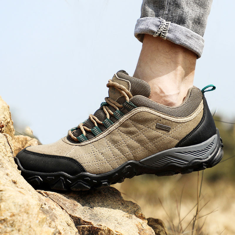 Picture of Men's Four Seasons non-slip waterproof wear-resistant casual sneaker lightweight leather breathable construction site work shoes