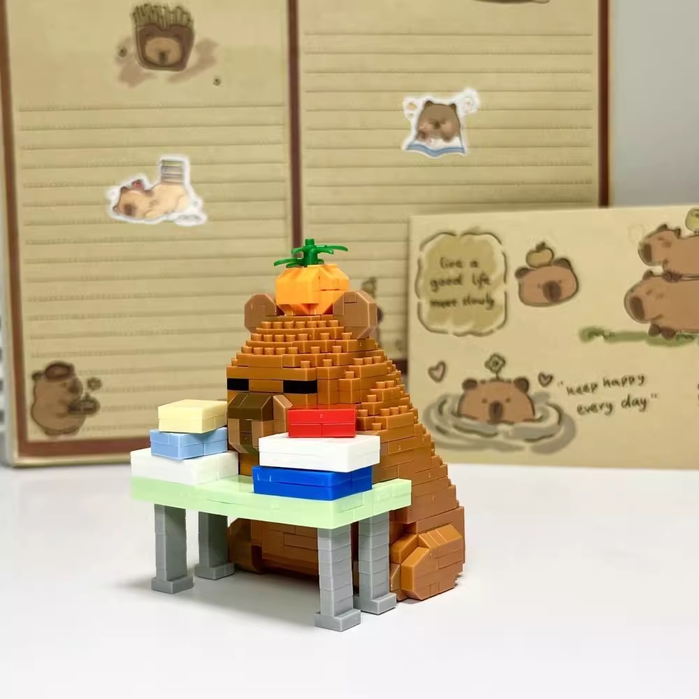 Picture of Wholesale Worker Buddhist Capybara Water Capybara Building Blocks Creative Gift Ornaments Educational Assembly Toys Gifts